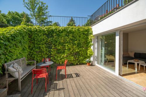 Balkón nebo terasa v ubytování Bed&Breakfast & Apartment Klafé