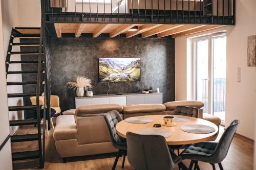 Posezení v ubytování Apartmány DVĚ BOBULE 1 kk