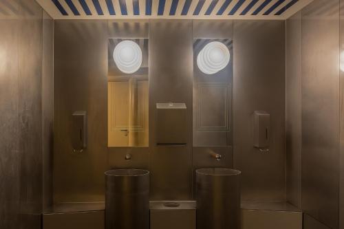 Koupelna v ubytování Hotel Pilar