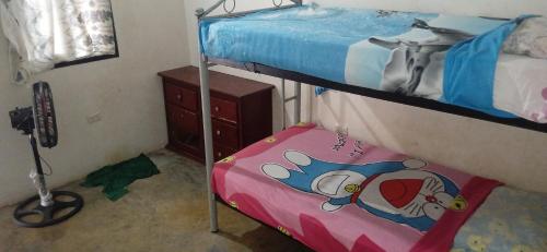 Katil atau katil-katil dalam bilik di Habitacion para dos personas