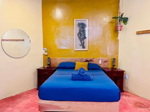 Кровать или кровати в номере Palmar la Punta 6 AC Starlink 2min walk to beach