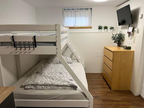 Postel nebo postele na pokoji v ubytování Mini Apartment in Amstetten