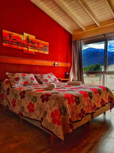 Ένα ή περισσότερα κρεβάτια σε δωμάτιο στο Posada del Arbol