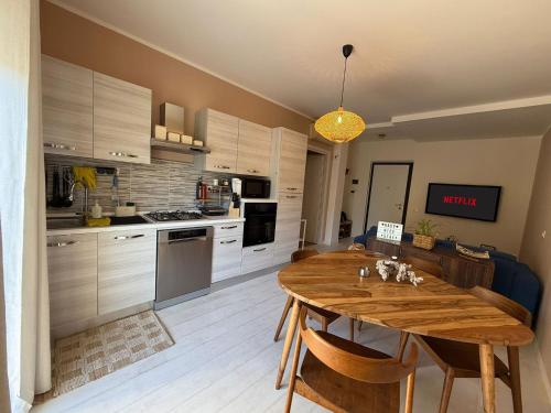 Η κουζίνα ή μικρή κουζίνα στο Mareluna Beach House