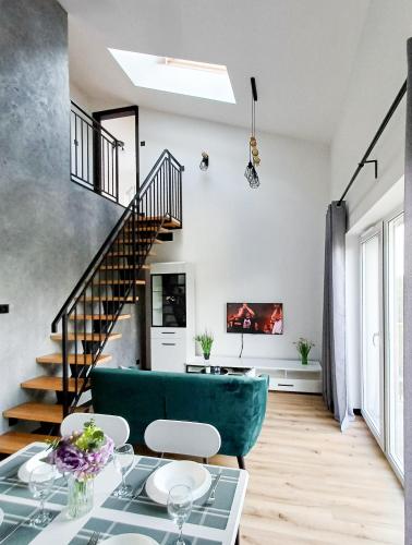 Χώρος καθιστικού στο Apartament Zakątek