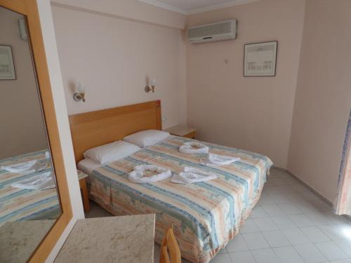 Postel nebo postele na pokoji v ubytování Avlu 4