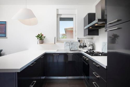 A cozinha ou cozinha compacta de Apartment with big open terrace
