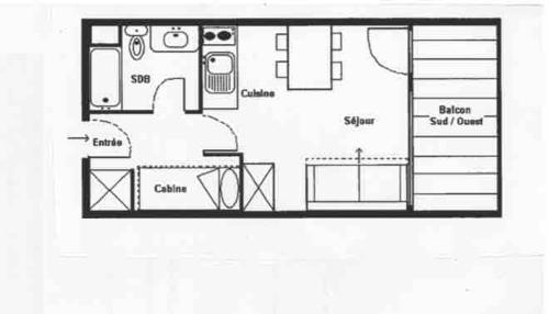 Κάτοψη του Appartement Centre Station - Pied des pistes