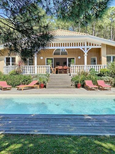 Résidence Atlantic Green - Villa spacieuse avec piscine chauffée pour 6 personnes Lacanau Océan MAE-1011