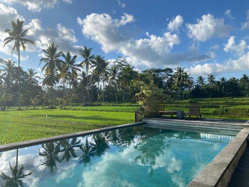 Bazén v ubytování Hening suites Ubud nebo v jeho okolí