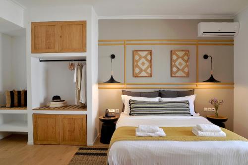 Aktaion Beach Boutique Hotel & Spaにあるベッド