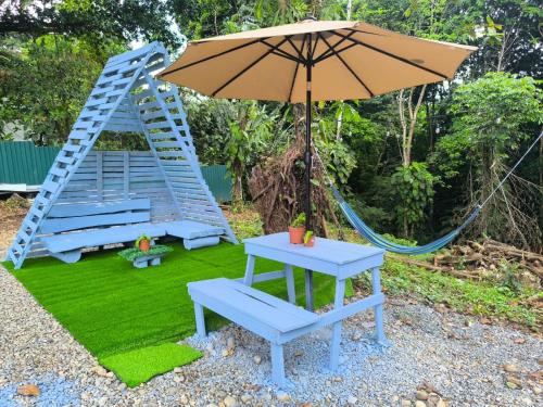 Zahrada ubytování Sloth View Glamping