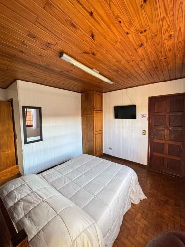 Ein Bett oder Betten in einem Zimmer der Unterkunft Pousada Pinheiro Real