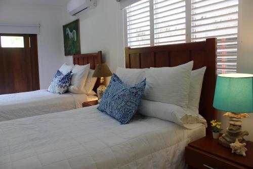 Katil atau katil-katil dalam bilik di VillasMana PlayaBonita LasTerrenas NearBeach