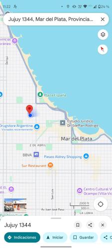a screenshot of a map of the mariahiah plan at Rincón de mery in Mar del Plata