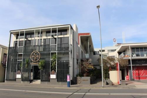 a building on the side of a street at Cataract 7 - CBD 2 Br Free Parking in Launceston