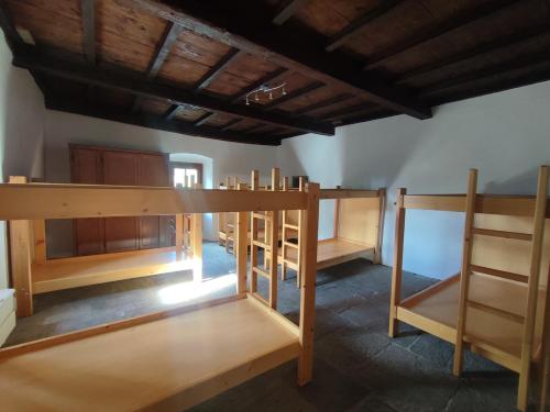 Ένα ή περισσότερα κρεβάτια σε δωμάτιο στο Casa San Lorenzo, dimora storica del 1600