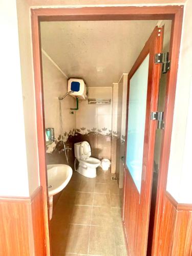 Koupelna v ubytování Flaco Hostel Sapa