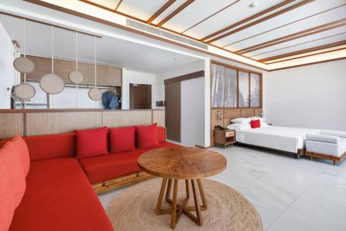 Кровать или кровати в номере The Culture Samui