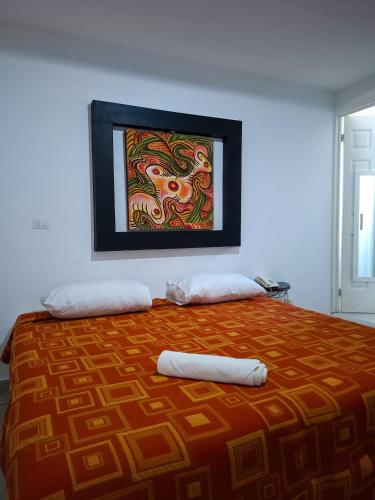 Hotel LAS OLASにあるベッド