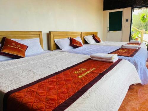 Katil atau katil-katil dalam bilik di Cat Ba Mountain View Homestay