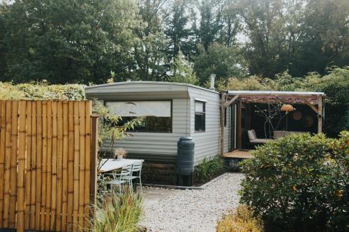 Zahrada ubytování Stay Forrest Veluwe Tiny Cabin