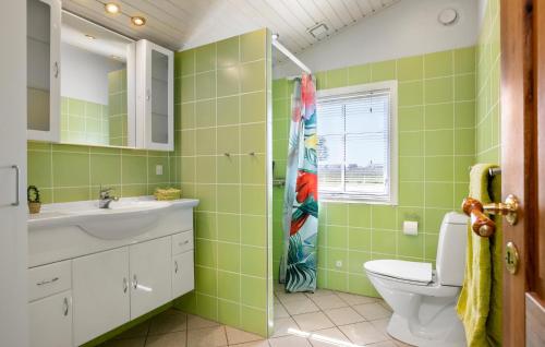 Koupelna v ubytování 3 Bedroom Nice Home In Brenderup Fyn