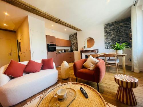 Køkken eller tekøkken på Casa Madeleine