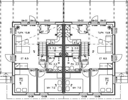 disegno di un piano di un edificio di Miilu Resort a Ylläsjärvi