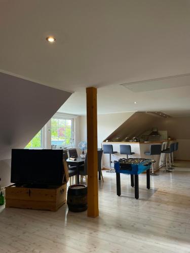 Posezení v ubytování Ferienwohnung Leah