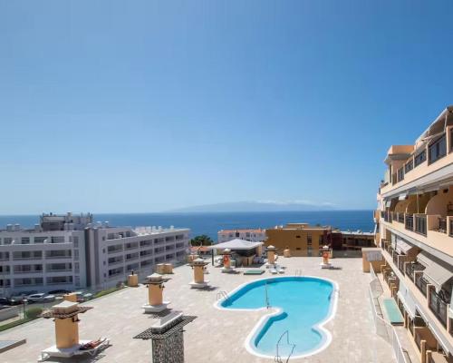 Hồ bơi trong/gần Casa HUGO - ocean view, quiet pool, fibre net, los Gigantes