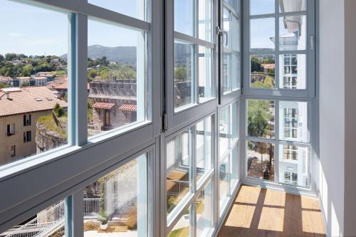 a view from the window of a building at H SUITE3B by Smiling Rentals in Hondarribia