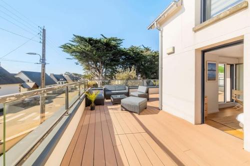La Marinière - Terrasse et parking, proche plage