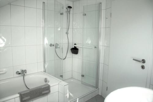 Koupelna v ubytování Ferienwohnung Wahl