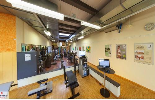 Fitness centrum a/nebo fitness zařízení v ubytování VitalBoutique Hotel Zurzacherhof