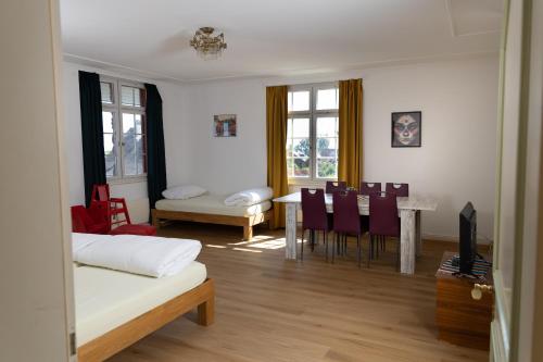 Cama o camas de una habitación en Gasthof Zur Traube