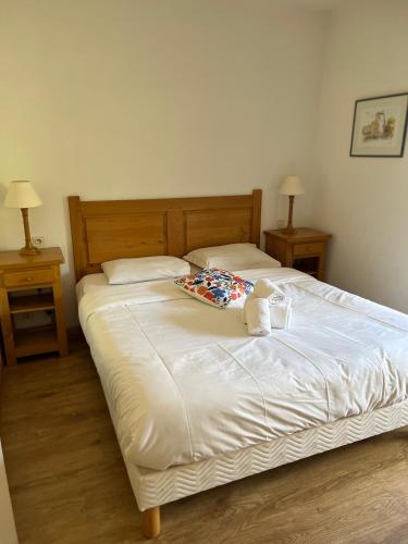 Кровать или кровати в номере Auberge les plantades