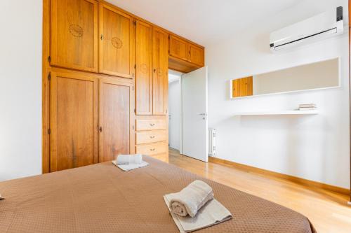 Postel nebo postele na pokoji v ubytování Su Planu haus