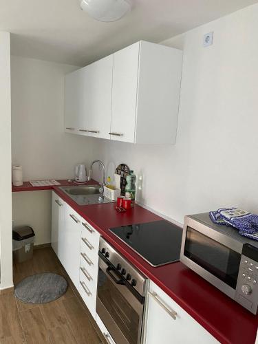Η κουζίνα ή μικρή κουζίνα στο Relax Apartment Private pool