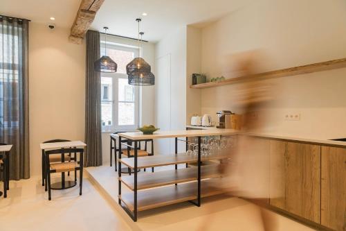 Kuchyň nebo kuchyňský kout v ubytování NOX Logies, vakantiewoning en polyvalente ruimte
