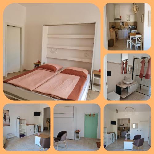 Ένα ή περισσότερα κρεβάτια σε δωμάτιο στο Villa Ulrike