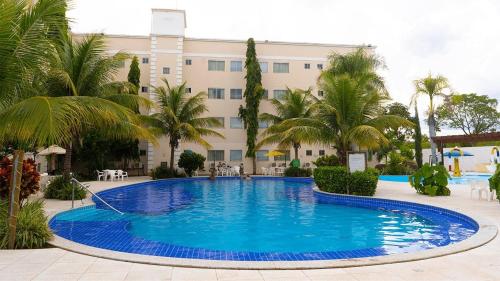 Bazén v ubytování Encontro das Aguas Termas resort nebo v jeho okolí