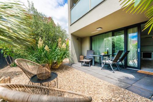 Zahrada ubytování Palm Garden Apartment 2