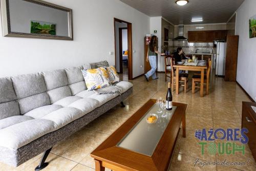 Ruang duduk di Apartamento Oslar