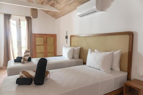 Ένα ή περισσότερα κρεβάτια σε δωμάτιο στο Gorgeous 3 Bed Villa, Private Pool, 250m To Beach