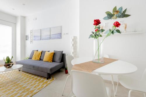 Posezení v ubytování Eos Sea View Apartments