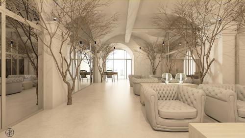Гостиная зона в Spinerola Hotel Restaurant e Spa Arborea