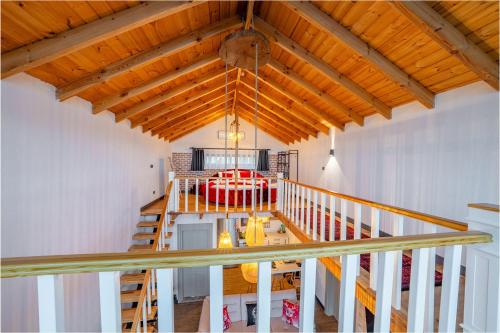an overhead view of a room with a wooden ceiling at Grand Paradise Resort Sapanca in Sapanca