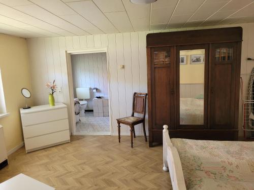 Ένα ή περισσότερα κρεβάτια σε δωμάτιο στο Wohnung Waltraud
