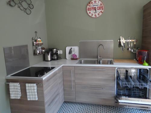 Dapur atau dapur kecil di L'Art Du Temps le Gîte